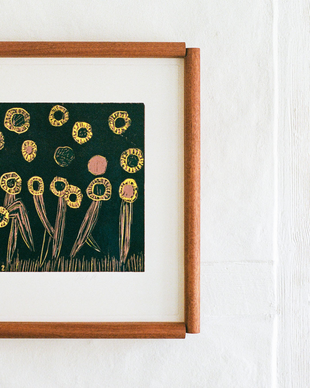 bahraini–danish mahogany frame with Tal R artwork from BORCH Editions