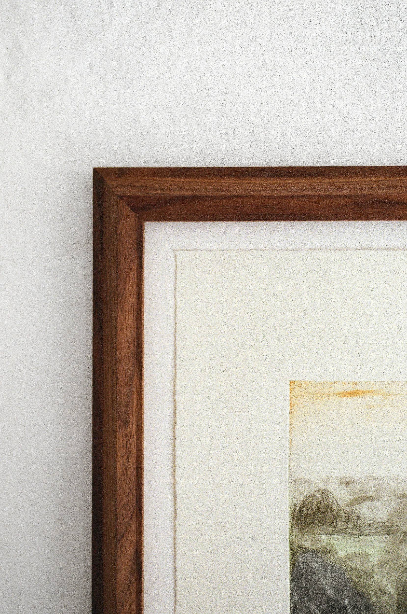 Mentze Ottenstein MO2 walnut frame with detail of Mamma Andersson artwork from BORCH Editions
