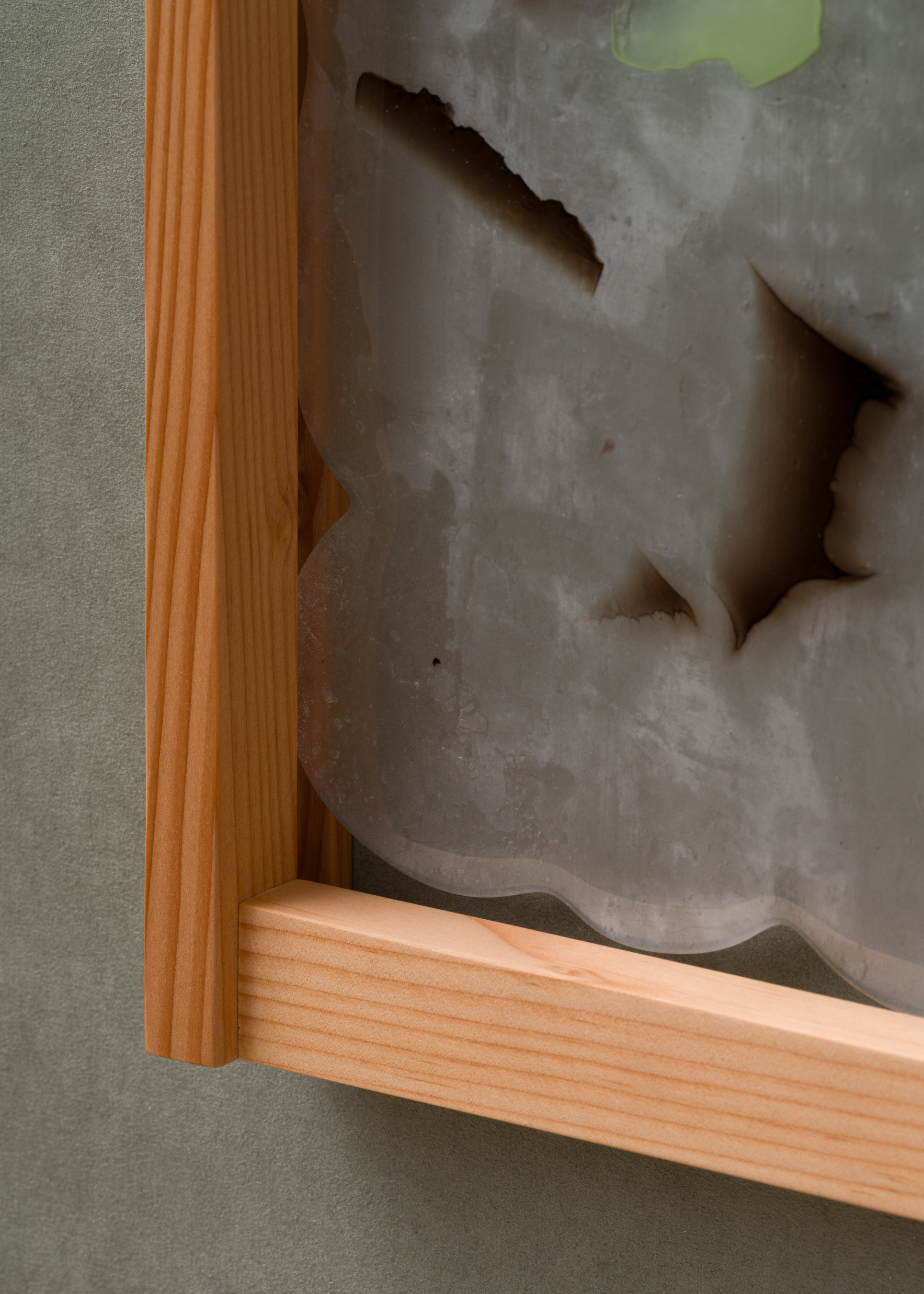 Anne Dorthe Vester AV limited edition frame with meltet glass sheet