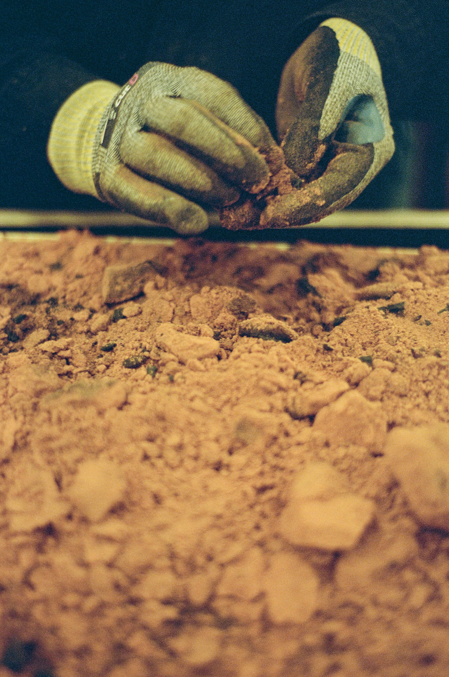 Emptying the sand cast